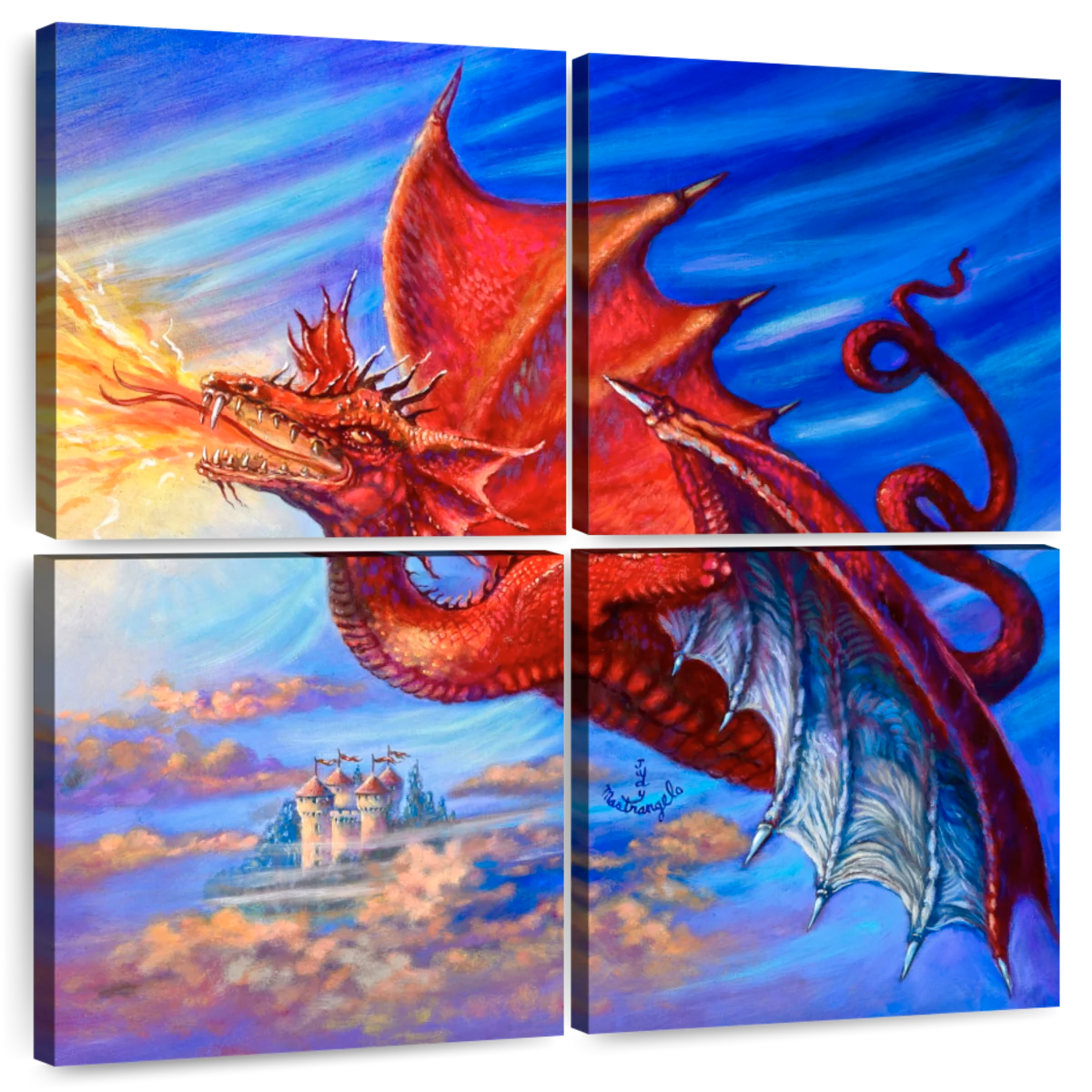 Wall Mural red dragon 