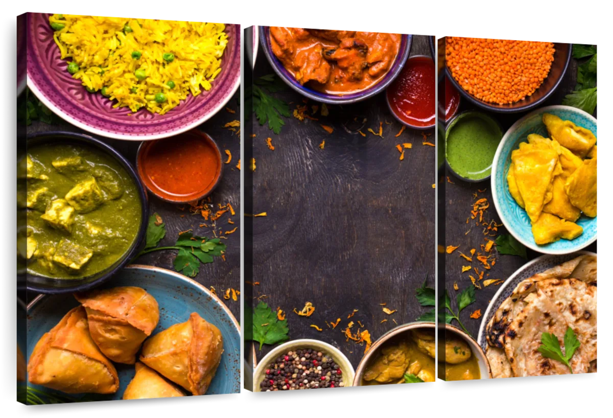 Assorted Indian Food Wall Art | Photography