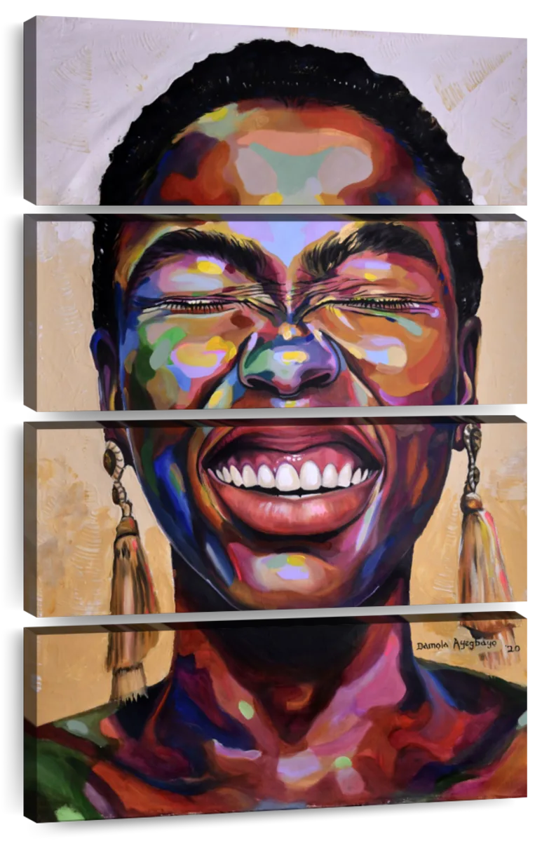Our Colorful People CANVAS, African American Art, Canvas Art