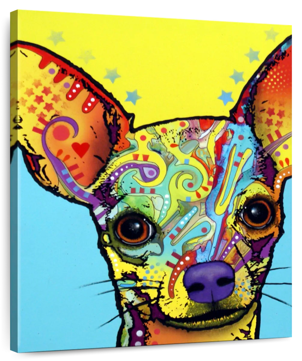 Blue Chihuahua Metal Wall Artwork Love, 1 - Baker's