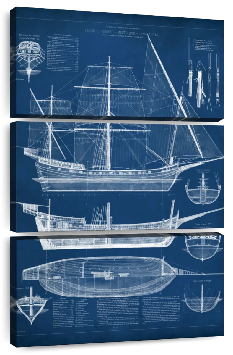 antique ship blueprints