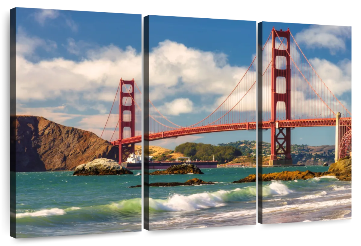Golden Gate Bridge Giant Lite Brite, orange, red, sculpture, wall art, San  Francisco, California – Chris Knight Creations