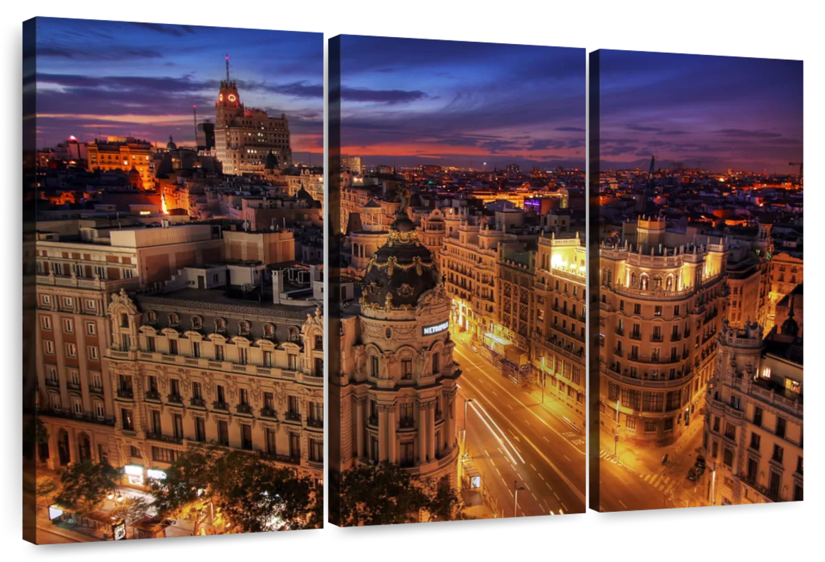 City Skyline, Madrid, Community Of Madrid, Spain Wall Art, Canvas Prints,  Framed Prints, Wall Peels