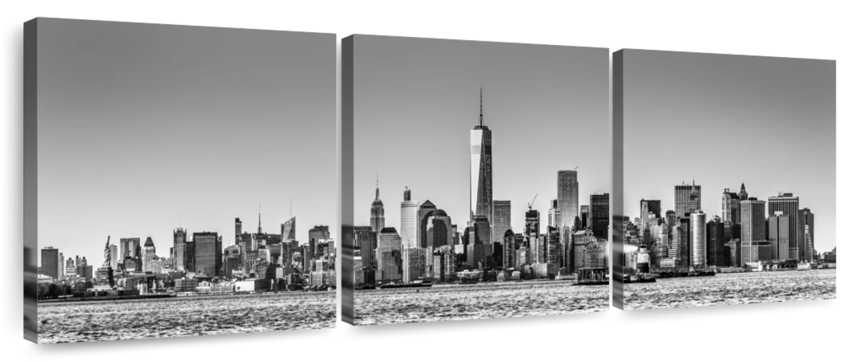 Wall Mural New York City Panorama black & white 