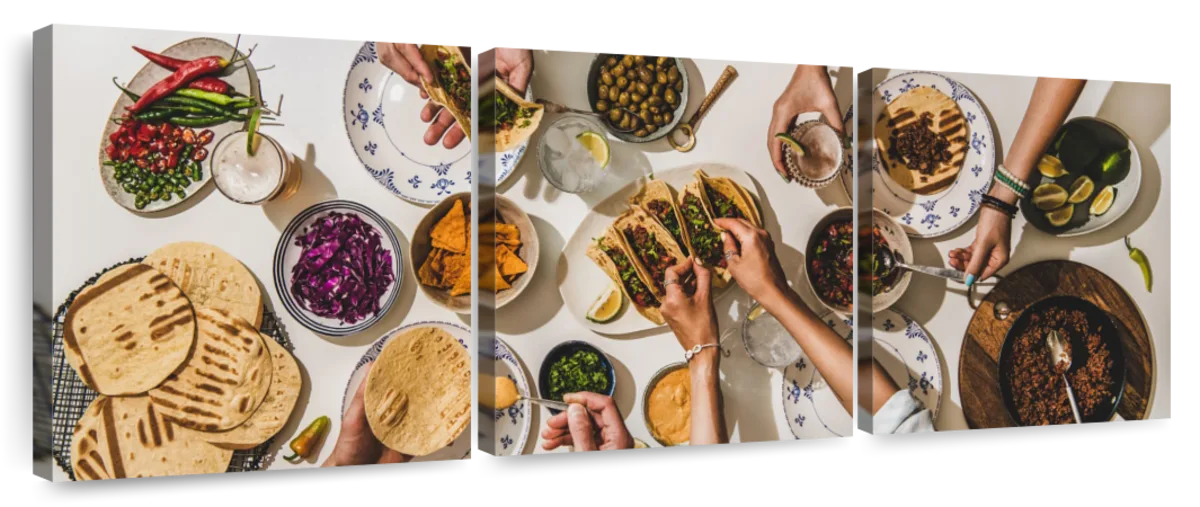 Mexican Taco Dinner Wall Art | Photography