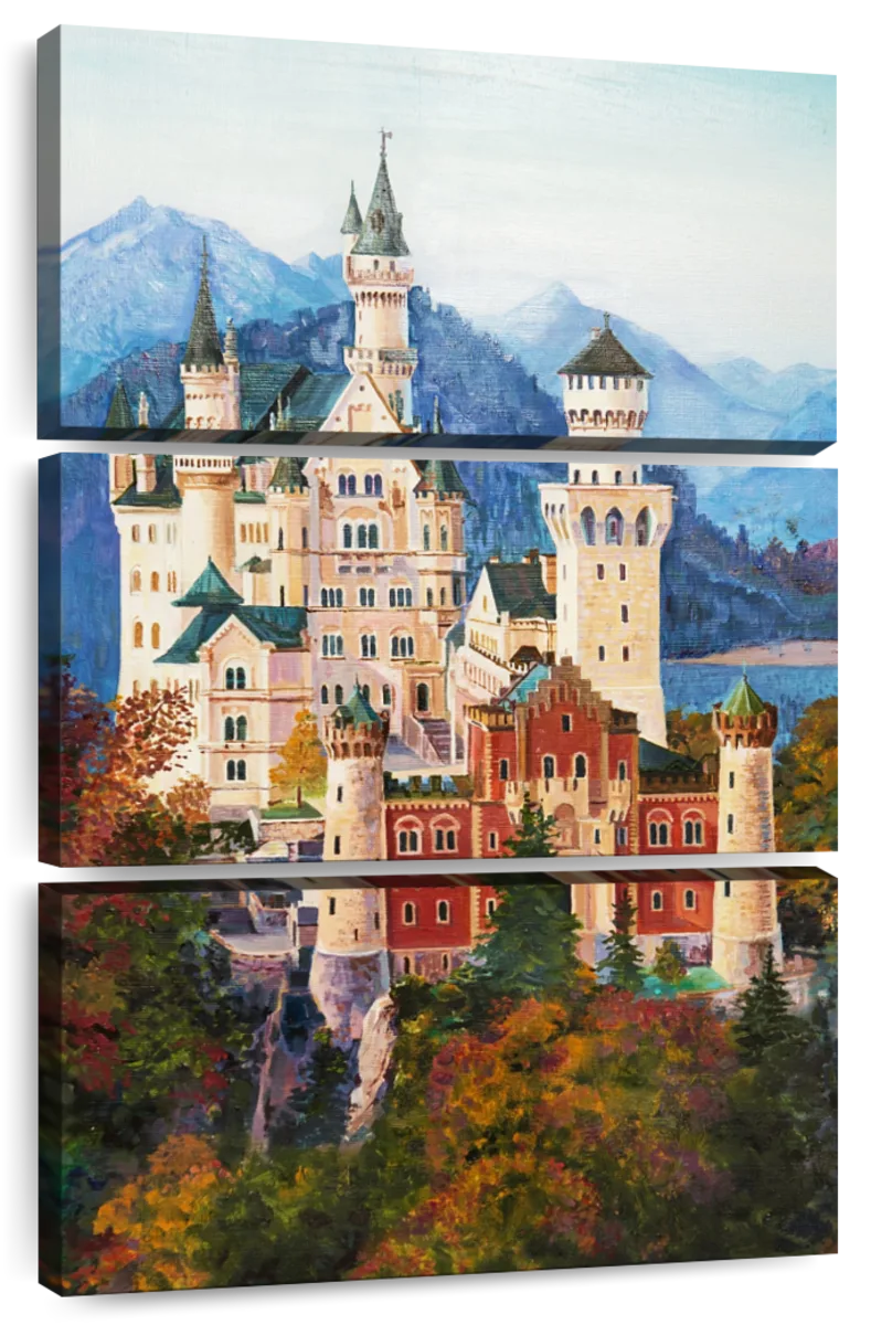 Neuschwanstein Castle Art Print  Castle painting, Castle art,  Neuschwanstein castle