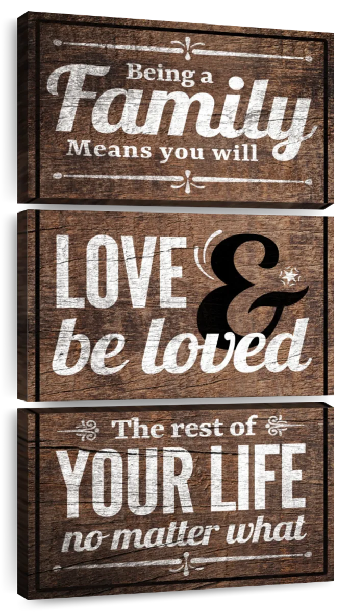 Love And Be Loved Family Quote Wall Art | Digital Art