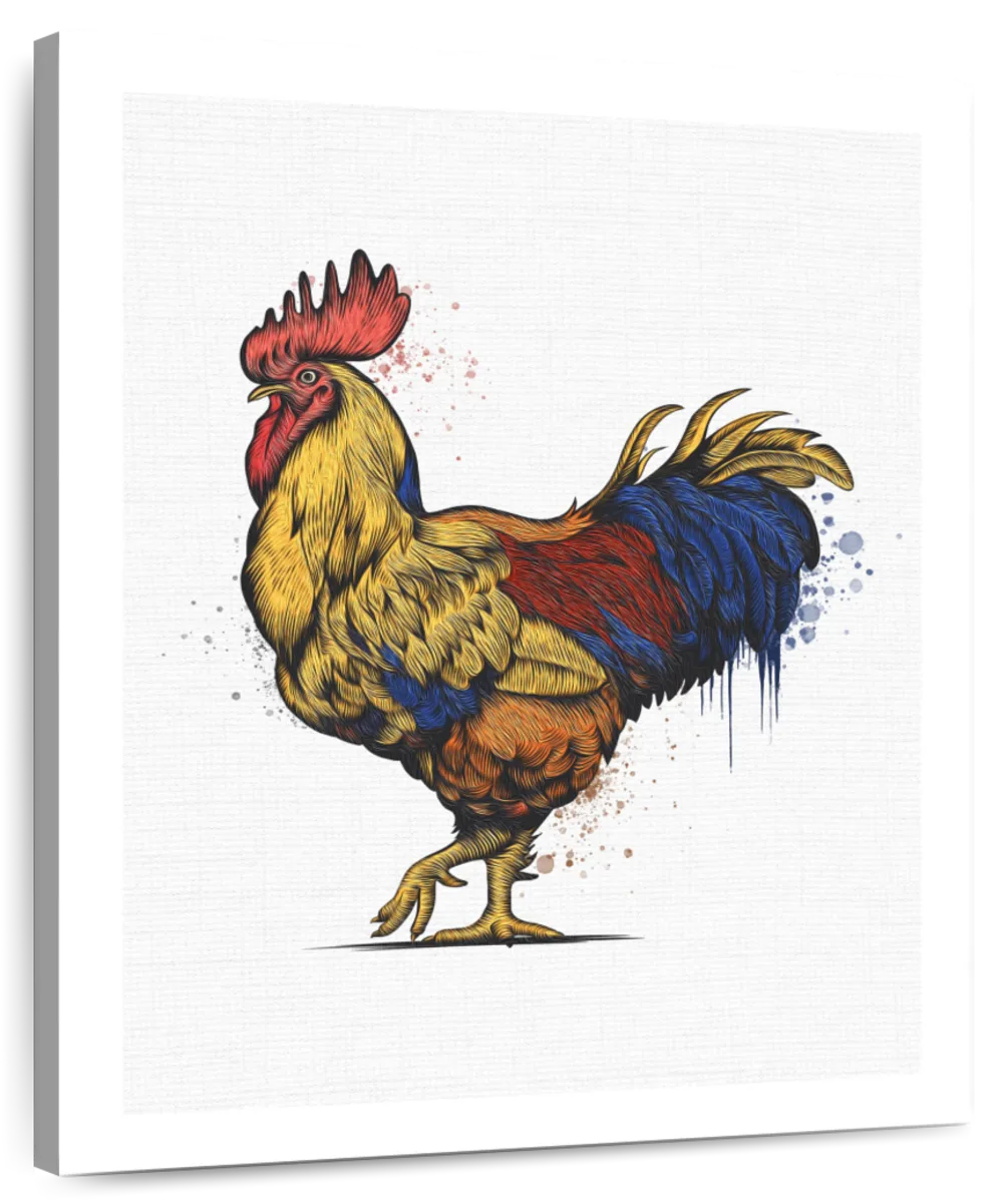 Wall Decor  Chicks Dig Me Pixel Art Rooster W Embroidery Hoop