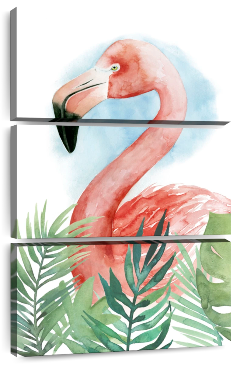 flamingo painting watercolor