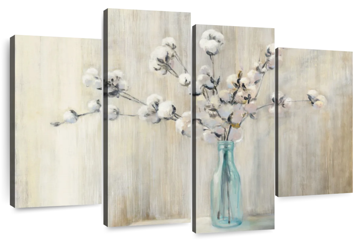 Cotton Bouquet Wall Art | Painting | by Julia Purinton