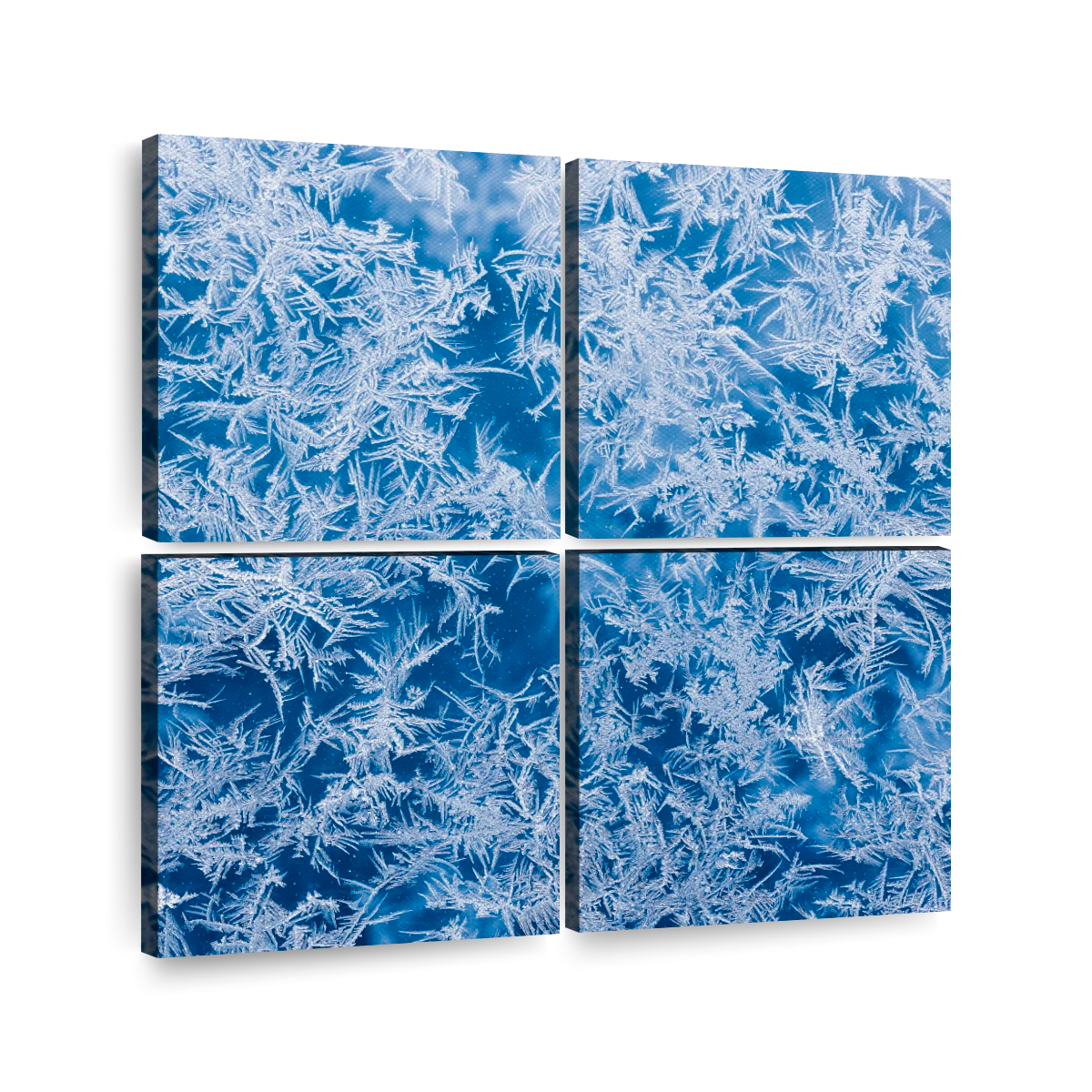  Canvas Wall Art Prints Picture Ice crystal texture