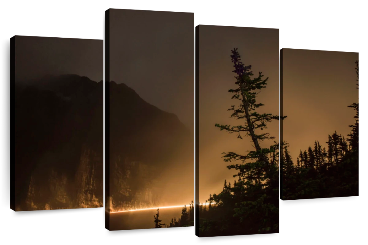 Foggy Glacier National Park Wall Art | Photography