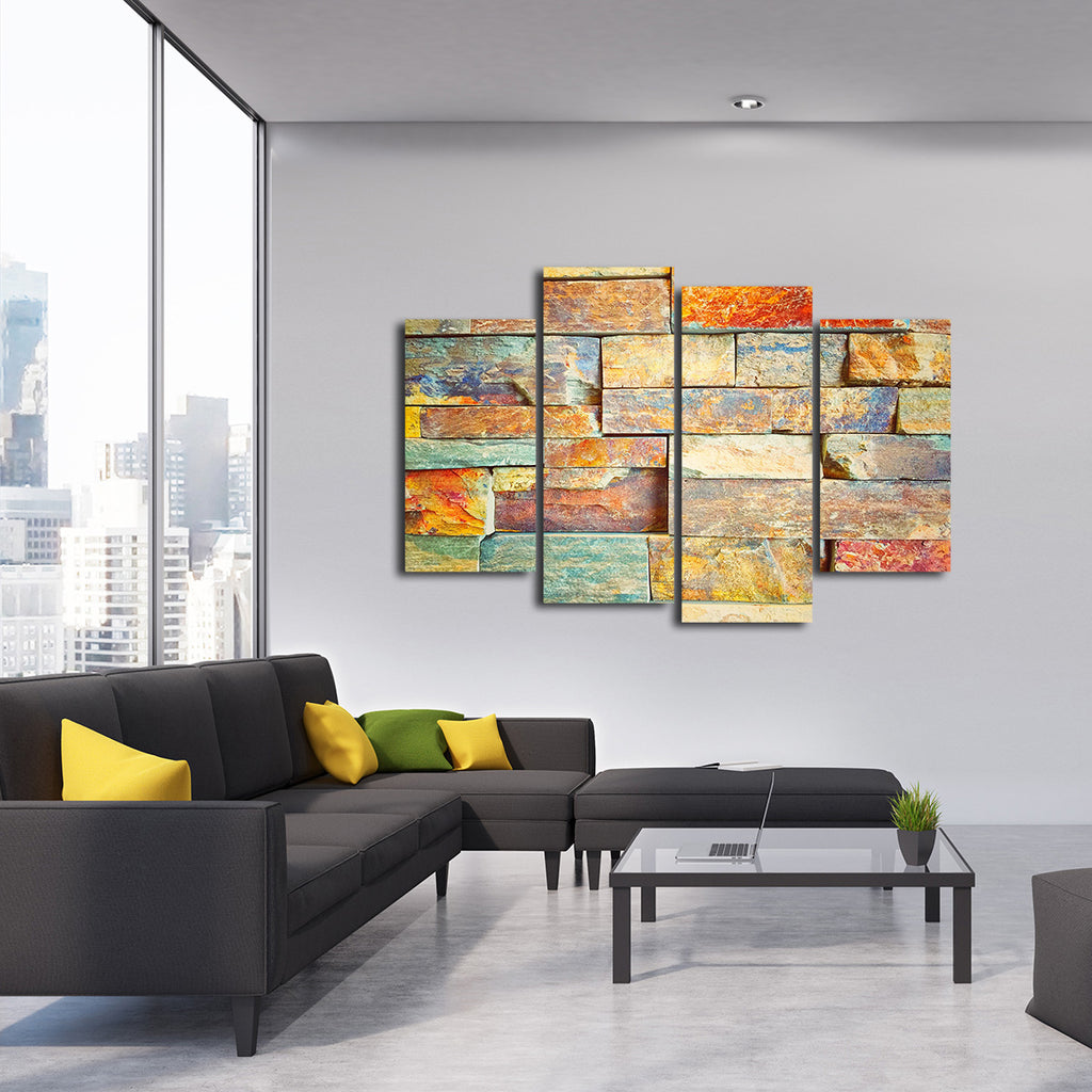 Colorful Wall Multi Panel Canvas Wall Art Elephantstock 6396