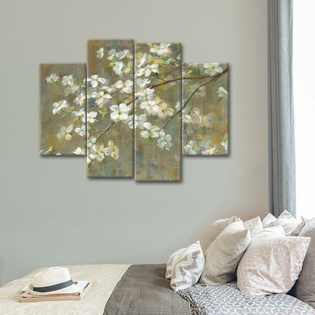 Dogwood In Spring Multi Panel Canvas Wall Art Elephantstock