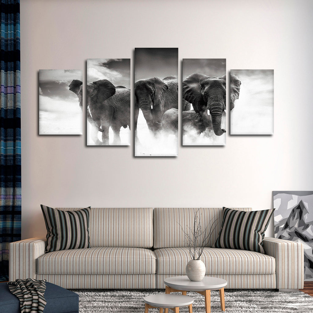 Elephant Family Wall Art | ElephantStock