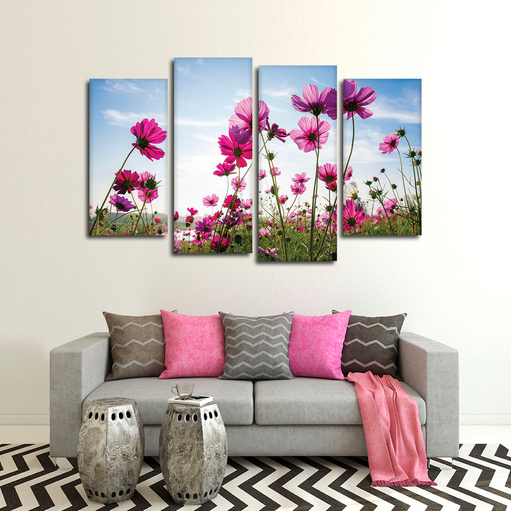 Wild Cosmos Flowers Wall Art | Photography