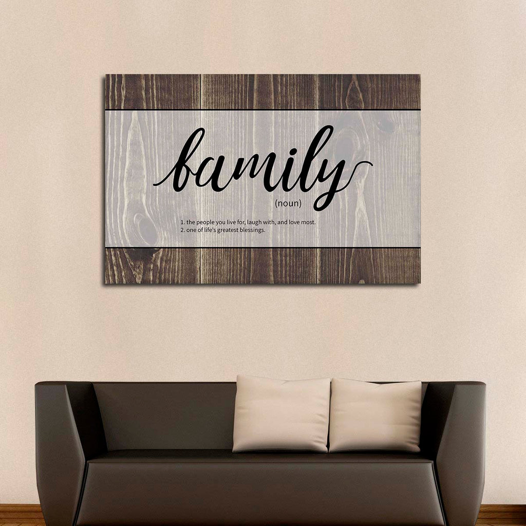 Family Definition Canvas Wall Art | ElephantStock