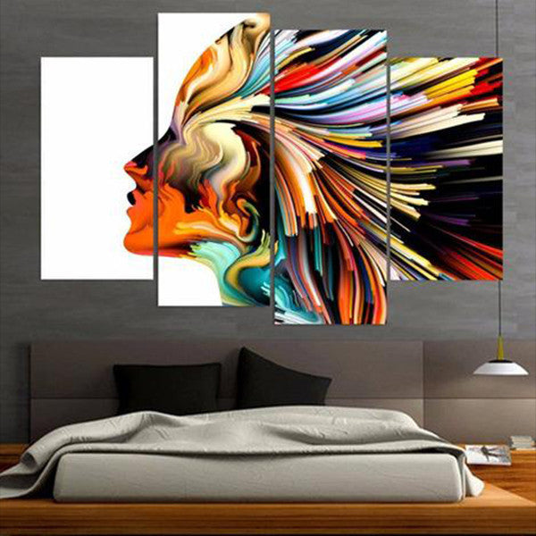 Profile Colors Multi Panel Canvas Wall Art Elephantstock 1718