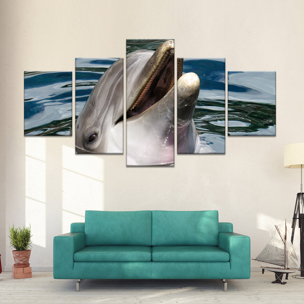 Peeking Dolphin Wall Art | Photography