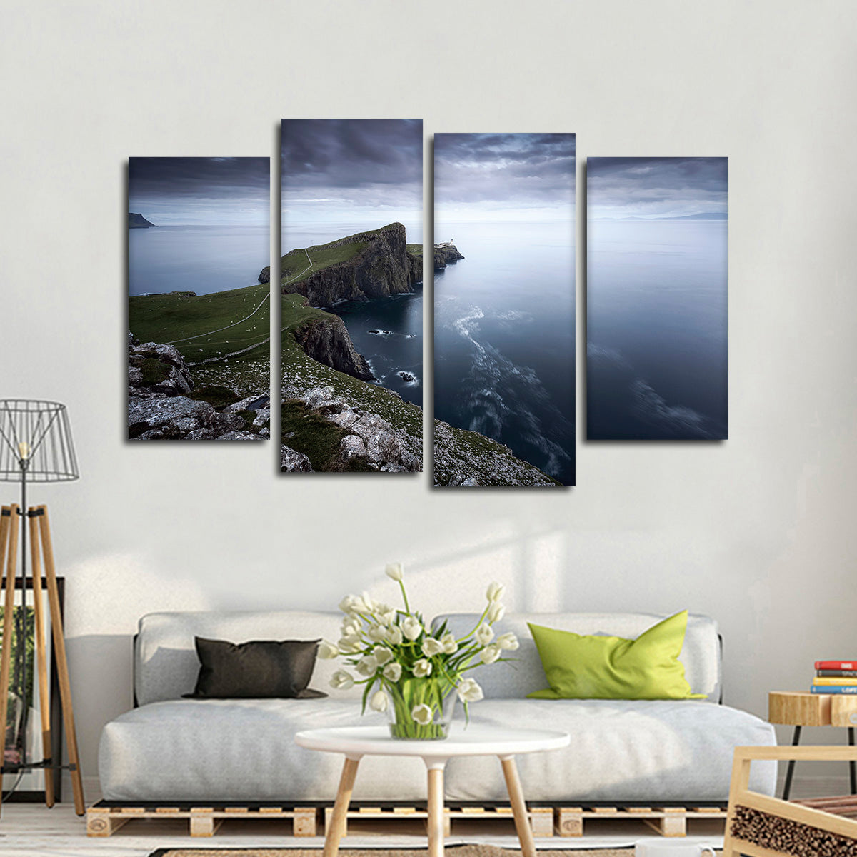 Shore Of Scotland Multi Panel Canvas Wall Art Elephantstock