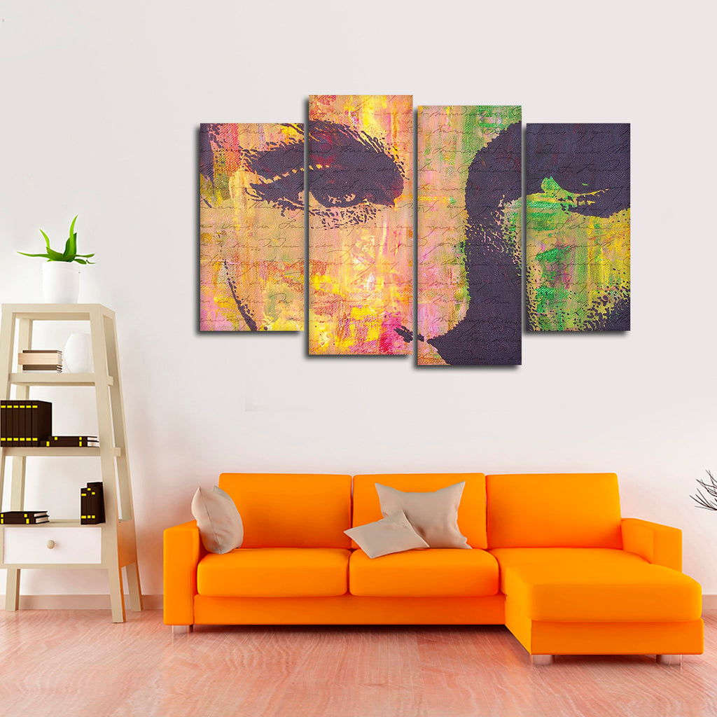 Sultry Woman Portrait Wall Art | Painting
