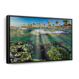 Underwater red sea paradise framed canvas Wall Decor