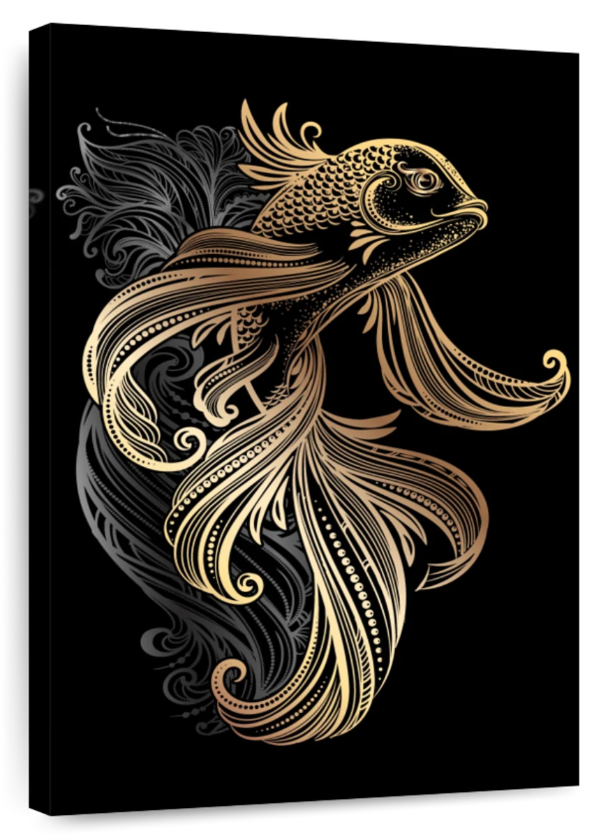 koi fish art wallpaper