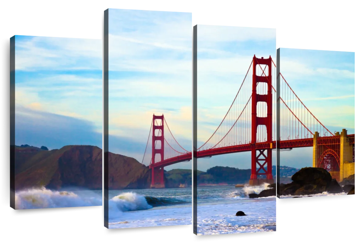 Frames & Francisco Prints, Bridge Canvas Golden Art: Posters San Gate