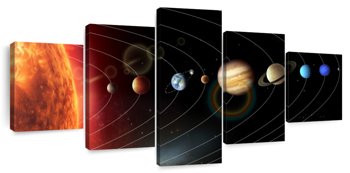 solar system wall art