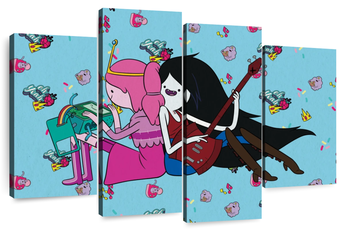 Adventure Time Marceline And Bubblegum Wall Art |