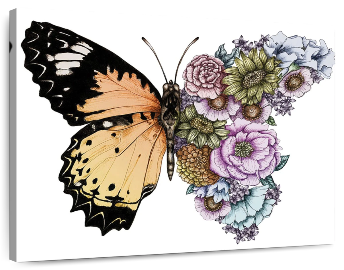 Half A Butterfly Art: Canvas Prints, Frames & Posters