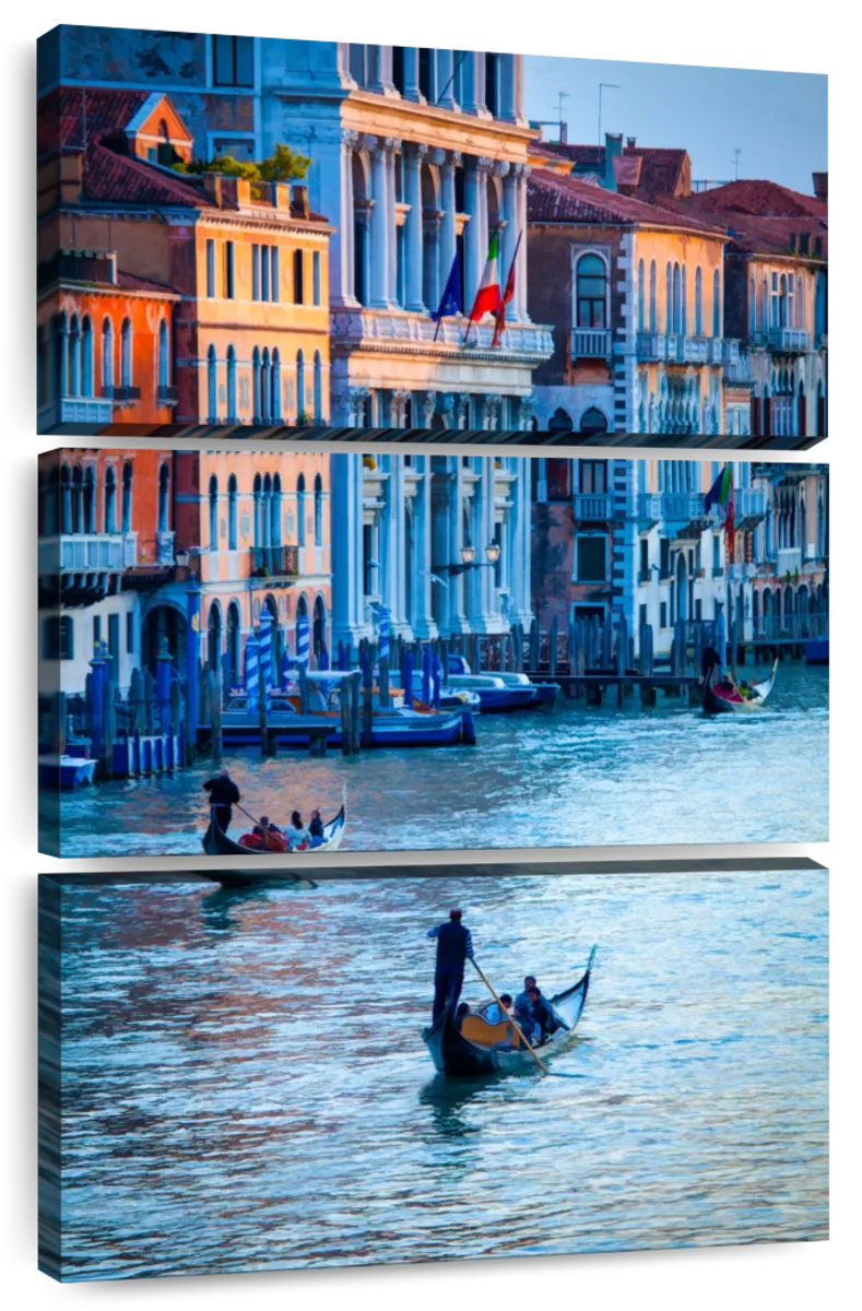 Gondolas In The Grand Canal Venice Italy II Wall Art | Photography | by ...