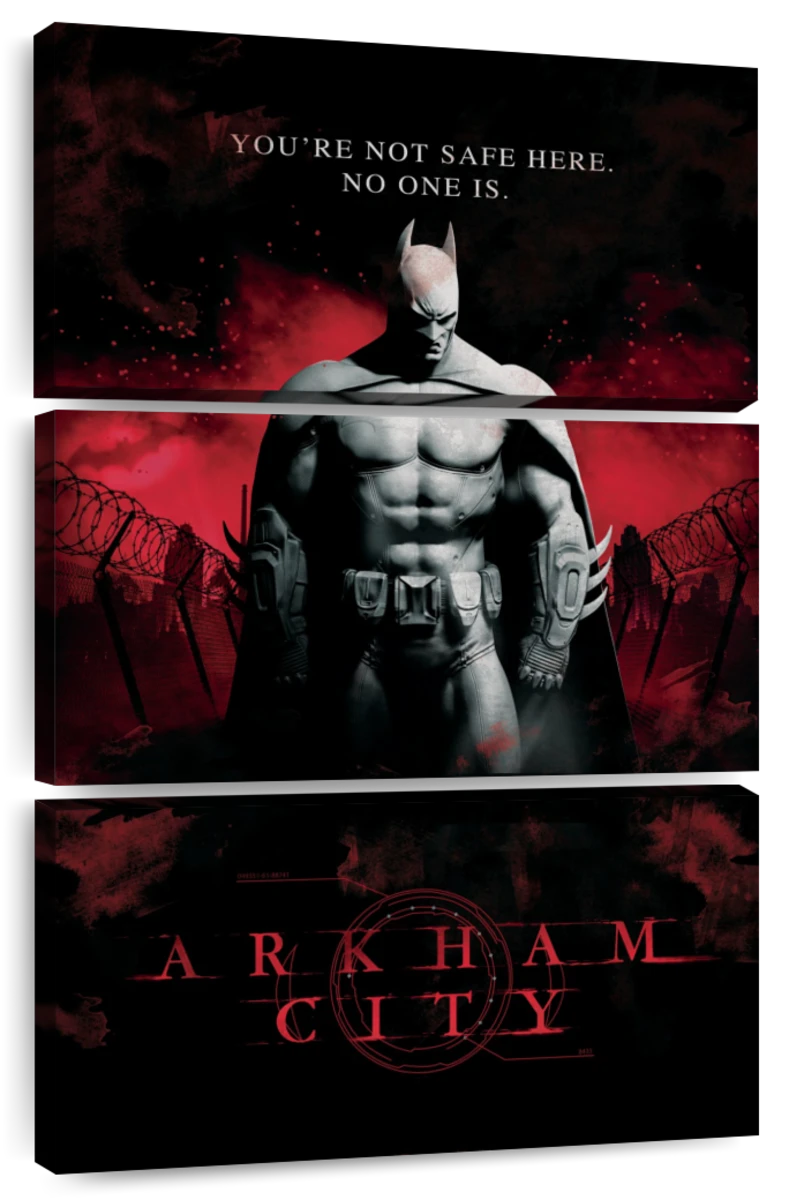 Batman Arkham No One Is Safe Wall Art | Digital Art