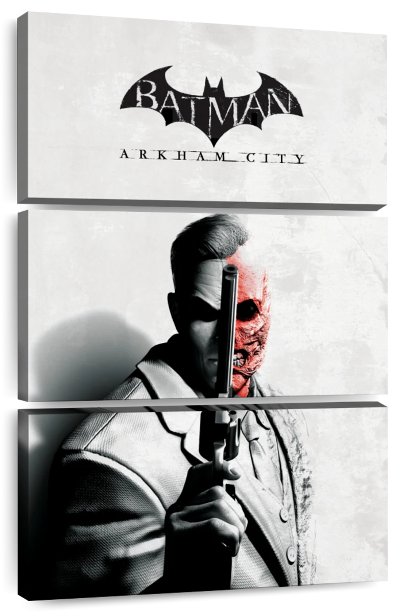 Batman Arkham Two-Face Gun Wall Art | Digital Art
