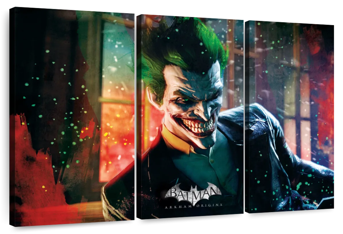 Batman Arkham Creepy Joker Wall Art | Digital Art