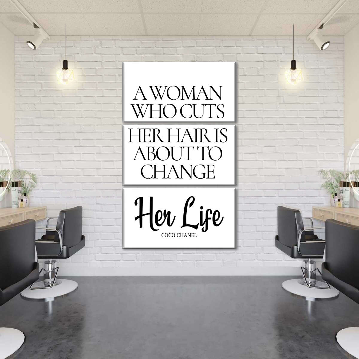 Coco Chanel Hair Quote Wall Art | Digital Art