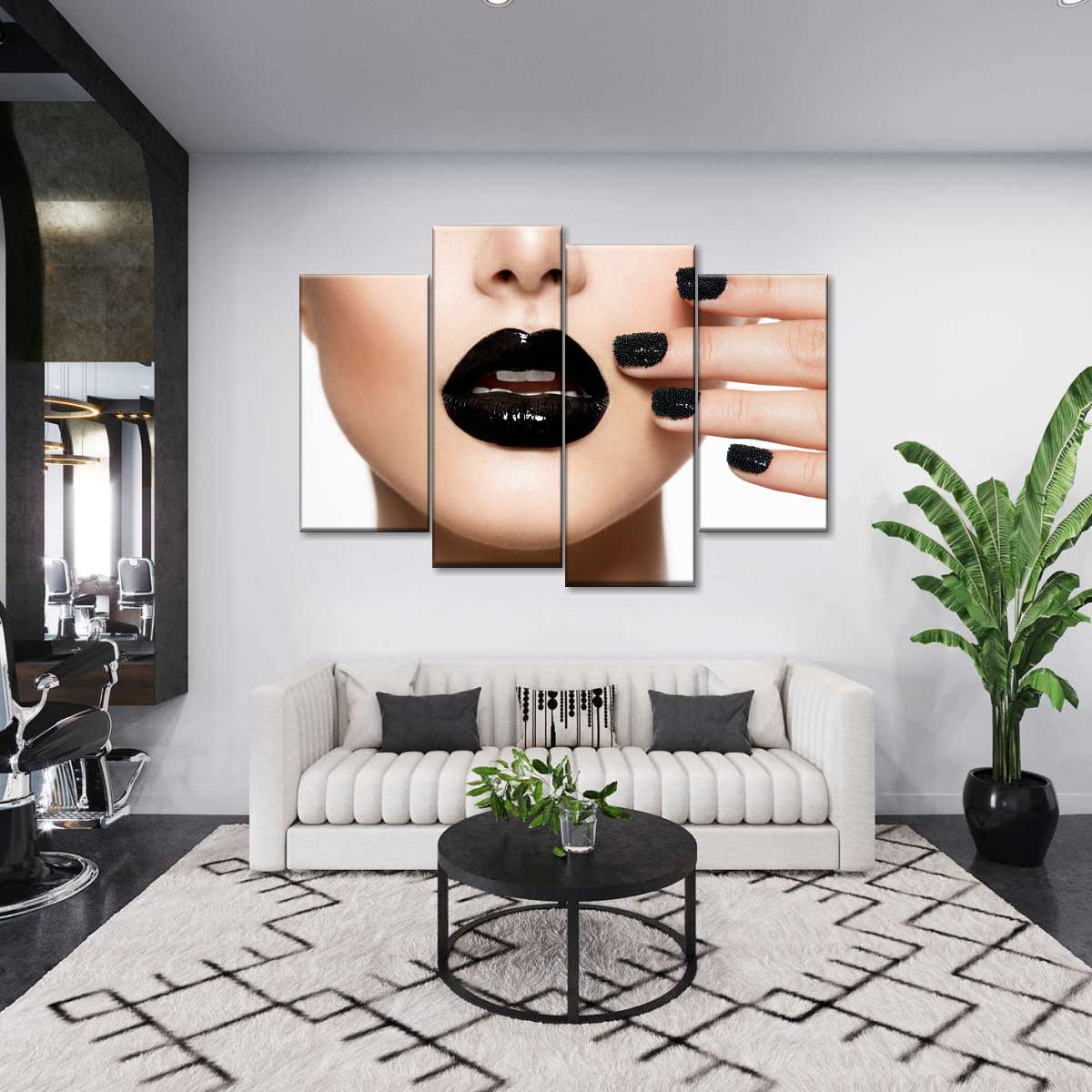 Luxe Black Lips Wall Art: Canvas Prints, Art Prints & Framed Canvas