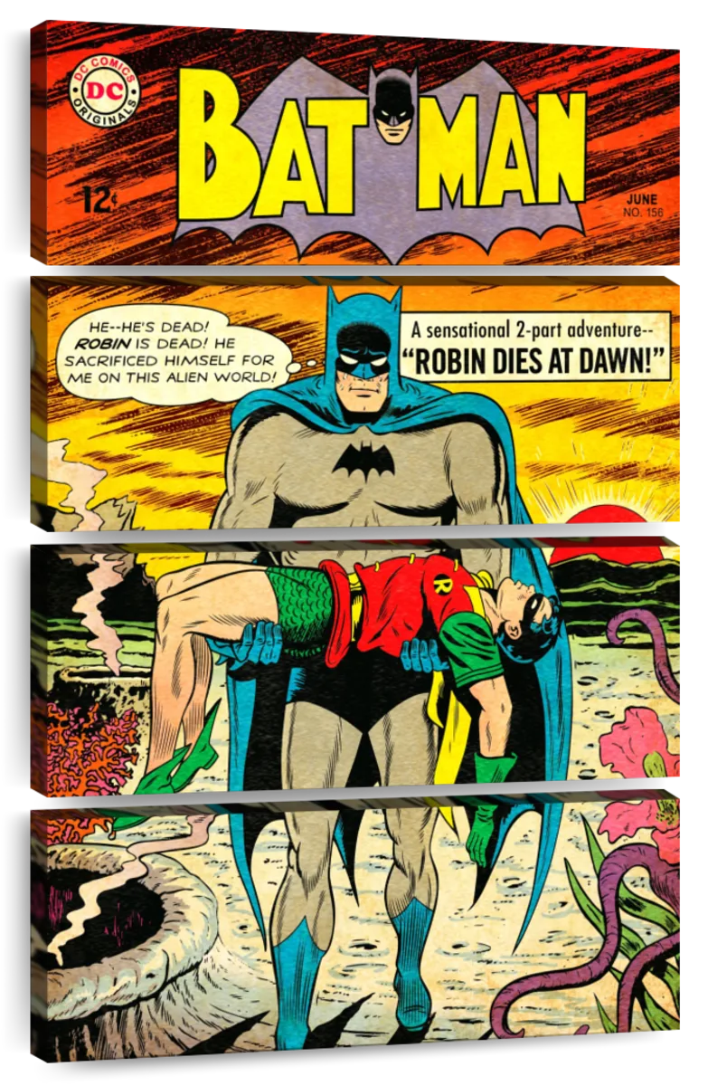 Batman Robin's Demise Wall Art | Digital Art