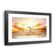 Sunny sand castle framed print Wall Art Pictures