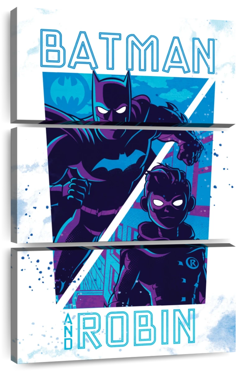 Batman And Robin Silhouette Wall Art | Digital Art