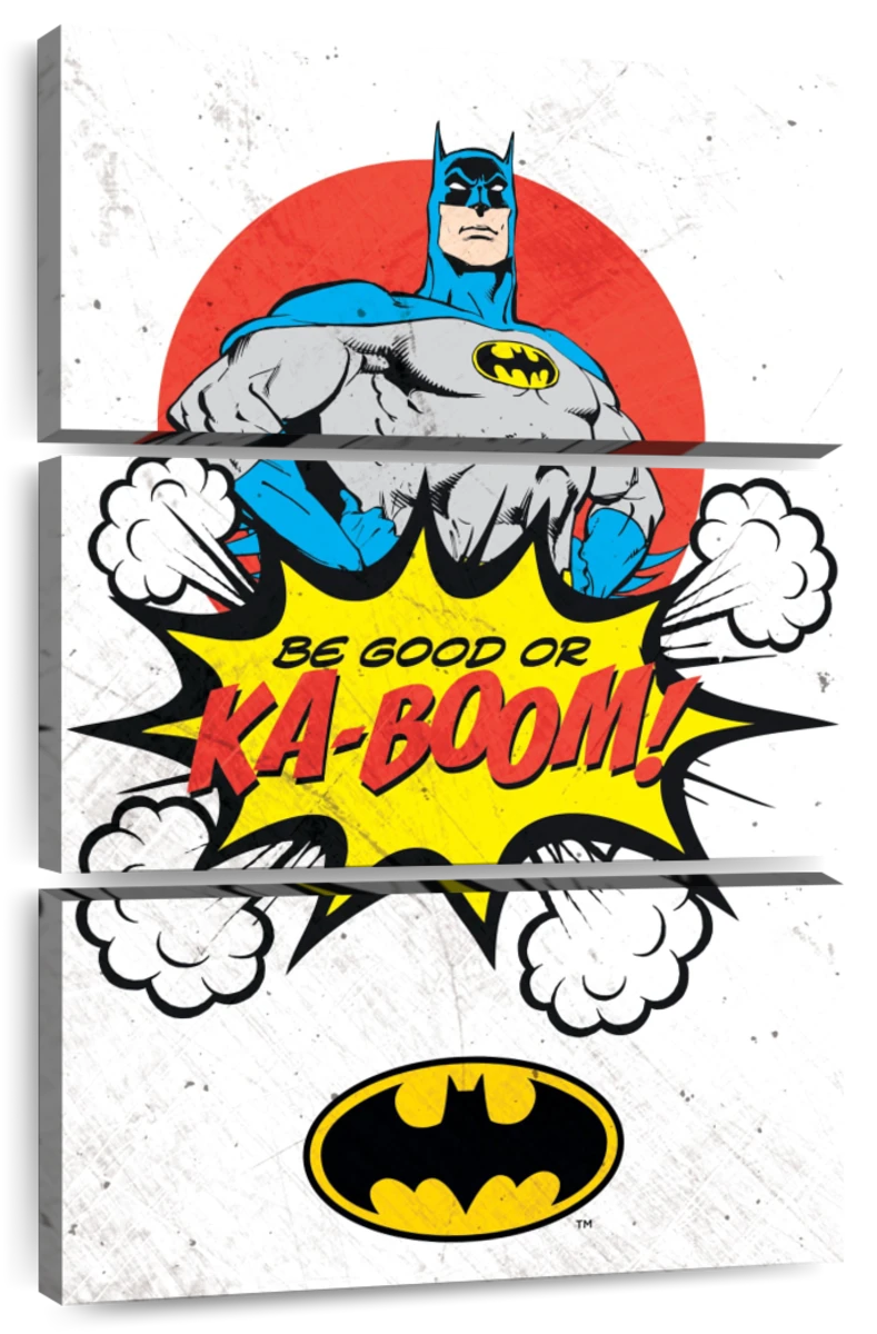 Batman Be Good Or Ka-Boom Wall Art | Digital Art