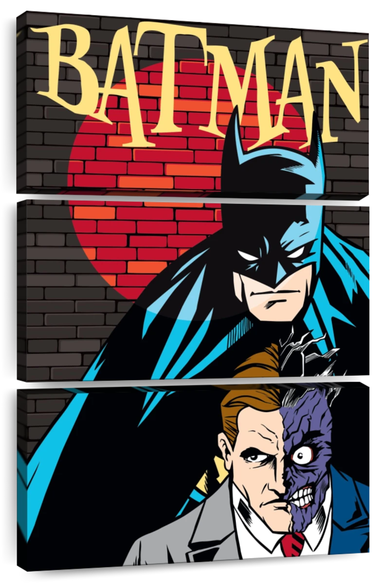 Batman Comic Book Cover Graphic Wall Art | Digital Art