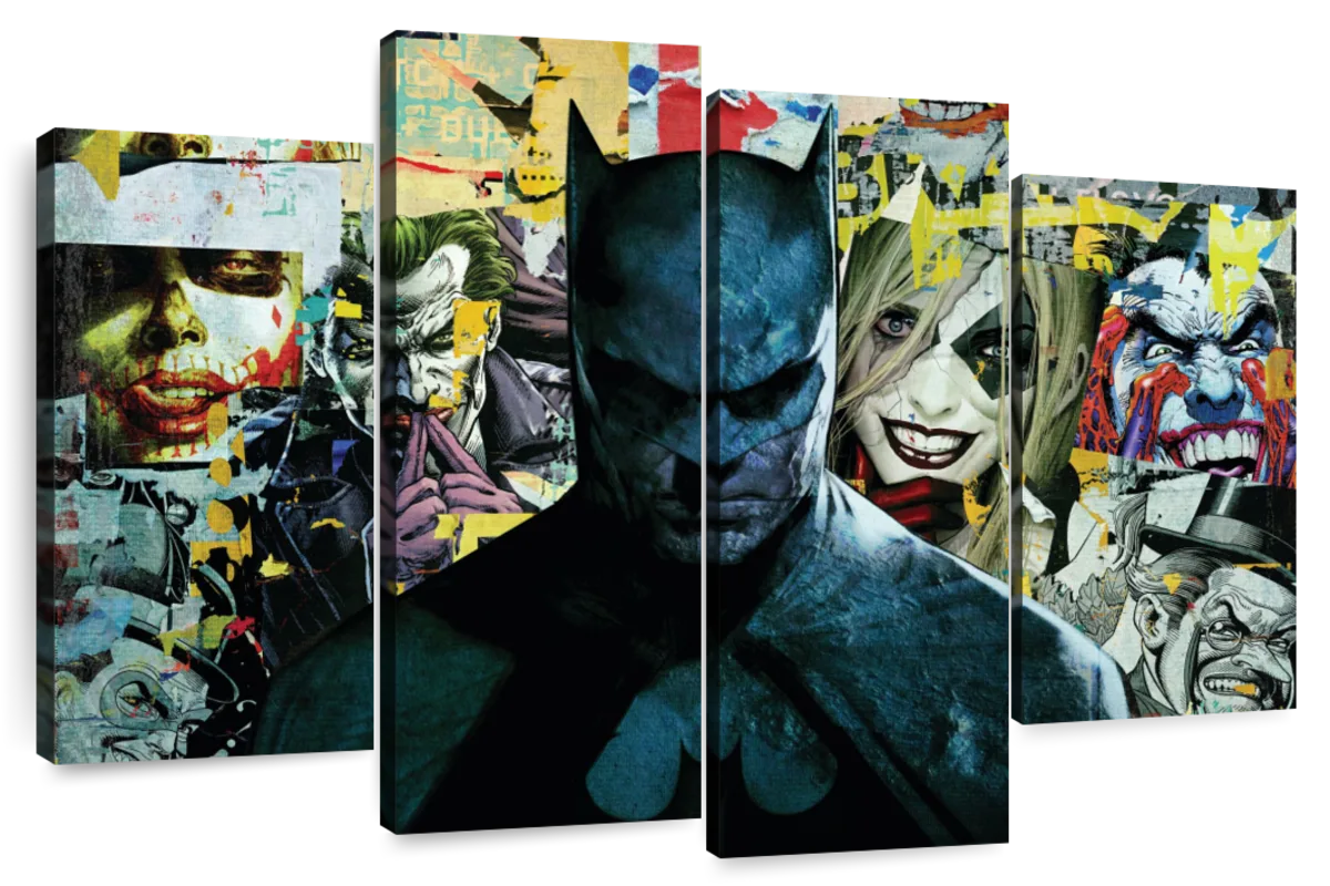 Batman Collage Wall Art | Digital Art