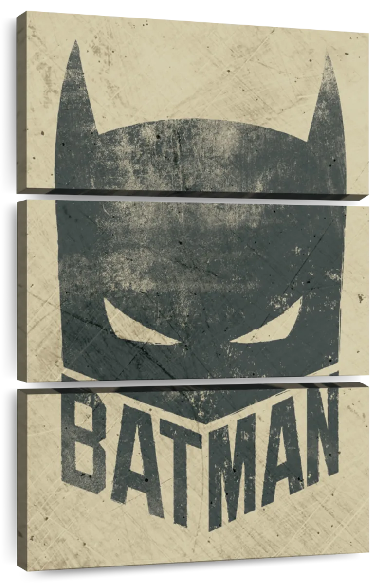 Batman Mask Typography Wall Art | Digital Art