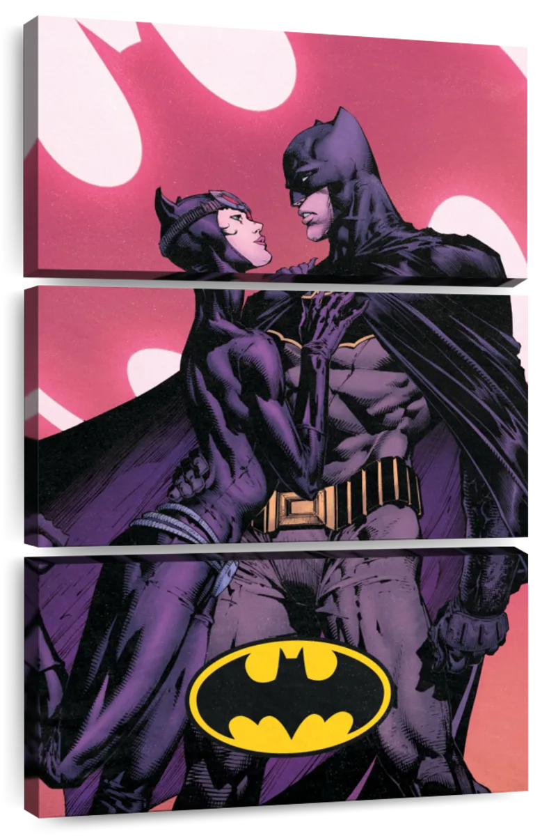 Batman Romance With Catwoman Wall Art | Digital Art