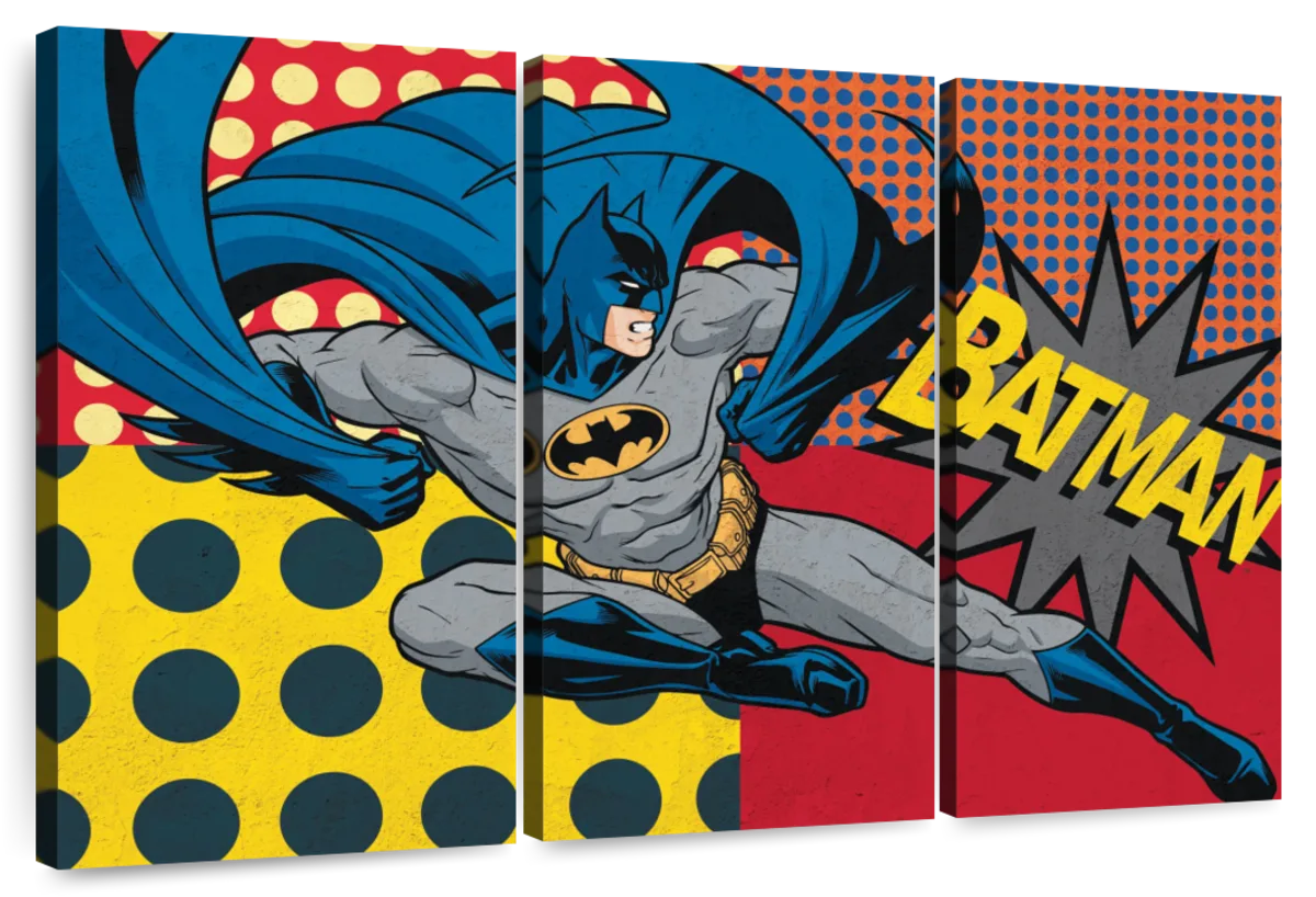 Batman Comic Pattern Wall Art | Digital Art
