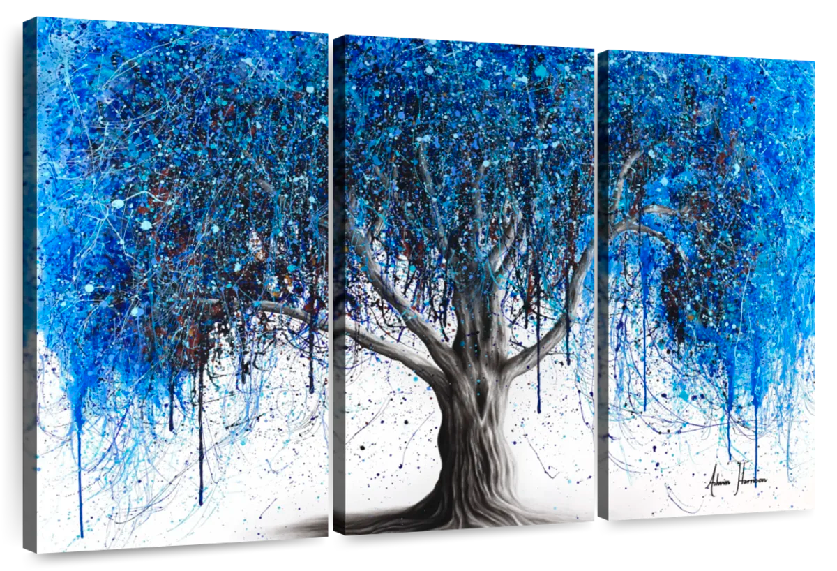 Rainbow Soul Tree - Canvas Print Wall Art by Ashvin Harrison ( Floral & Botanical > Trees art) - 8x12 in