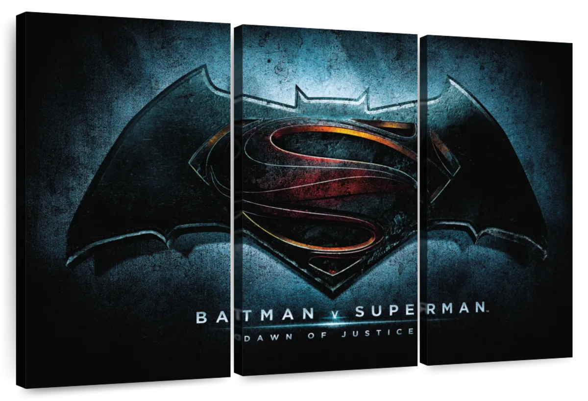 batman and superman logo background