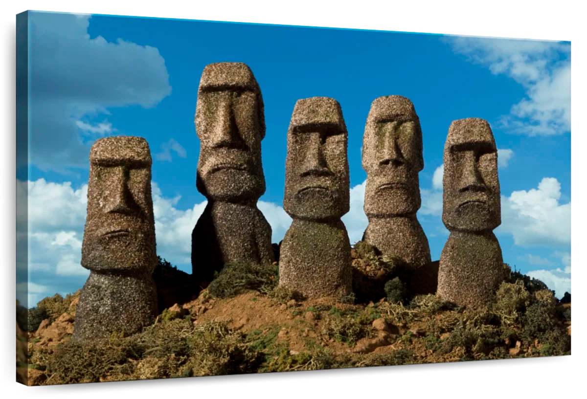 Moai Wall Art 