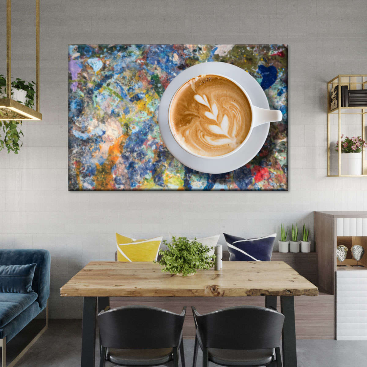 Fashion Latte Designer Glam Wall Art